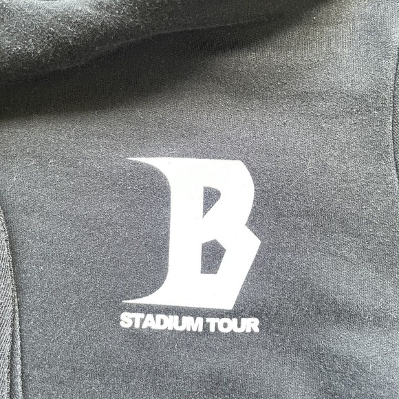 2017 Justin Bieber Stadium Tour Hoodie Sweatshirt Size Small Black‎ - Picture 4 of 6